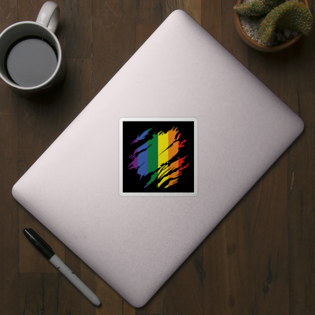 Rainbow Flag Scratch by LR_Collections